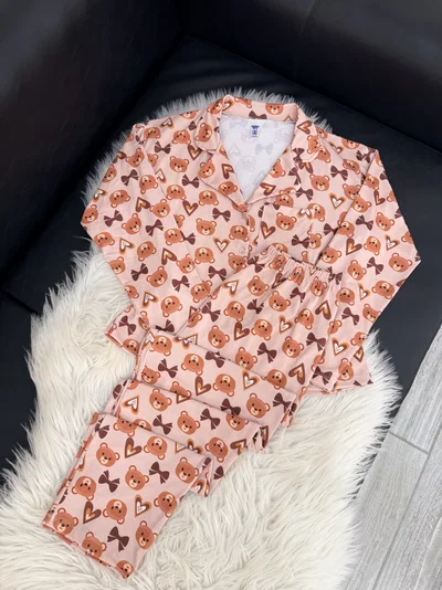 Pijama Camisero Osito Talle XXL y XXXL