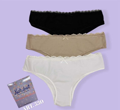 Natubel 530 Pack x3 Culotte Talle L