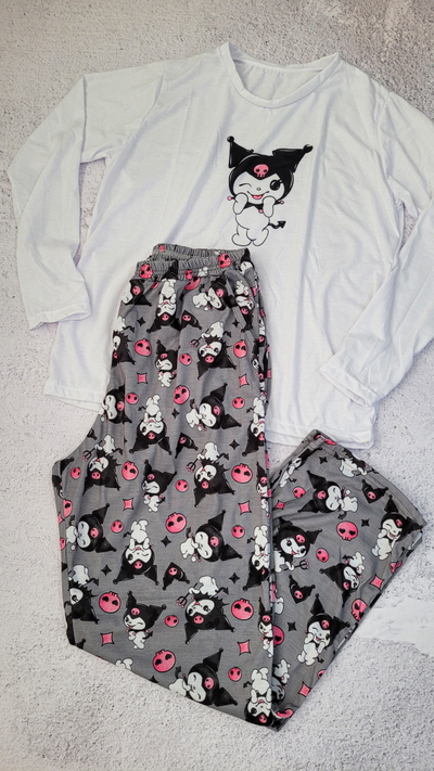 Pijama Largo Kuromi Talle XL