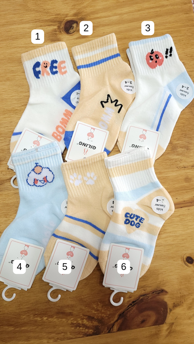 Soquete infantil Talle 2-4 Cute dog
