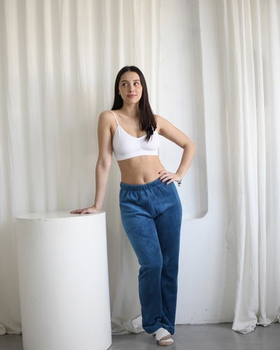 Pantalon polar soft Petroleo Talle 1