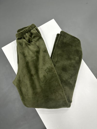 Pantalon polar soft Verde militar Talle 2