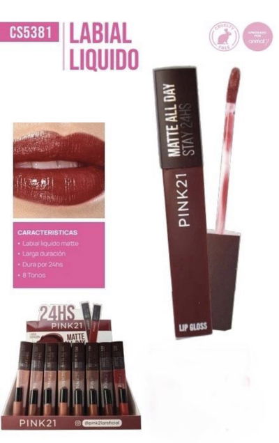 Labial matte Pink 21