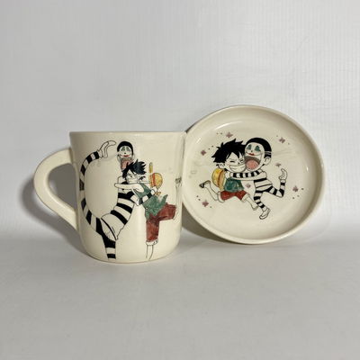 Taza + Platito Bon-Luffy