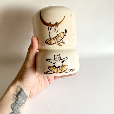Florero Gatitos ballet