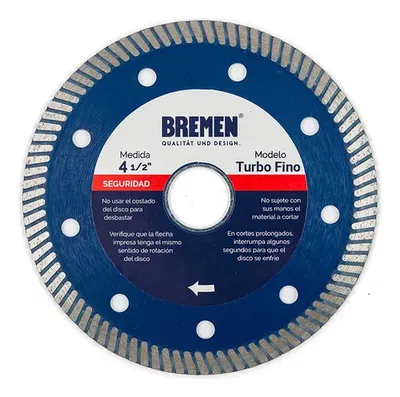 DISCO DIAM. BREMEN® 4-½"   Turbo Fino 6735
