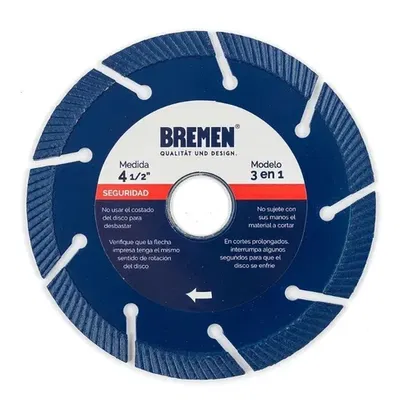 DISCO DIAM. BREMEN® 4-½"   3 en 1 6062