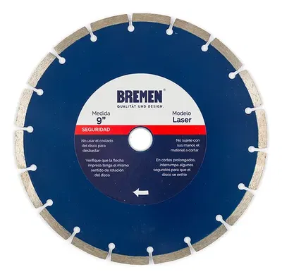 DISCO DIAM. BREMEN® 9"    Seco (LASER) 4531