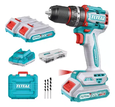 Taladro Percutor Inalámbrico  20V 2000RPM - TOTAL 