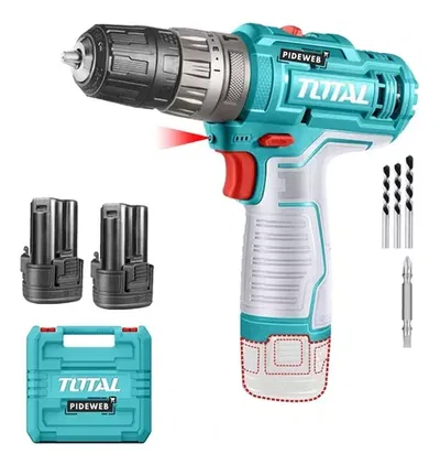 Taladro con Percutor Inalámbrico  12V 1500RPM - TOTAL 