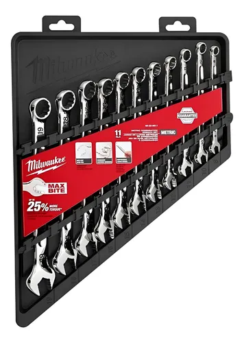 SET DE LLAVES COMBINADAS MÉTRICAS DE 11 PIEZAS - 48-22-9511