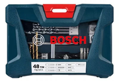 SET MALETIN LINEA TITANEO - 48 PIEZAS BOSCH 