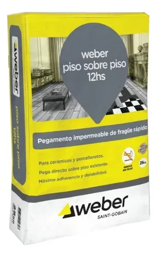Pegamento Weber Piso sobre Piso