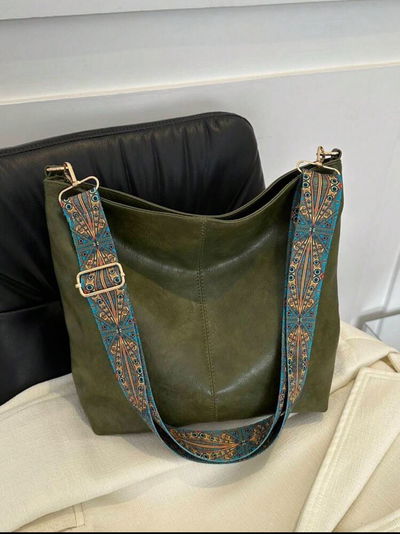Bolso de cubo con estilo europeo (verde)