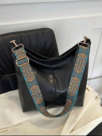 Bolso de cubo con estilo europeo (negro)