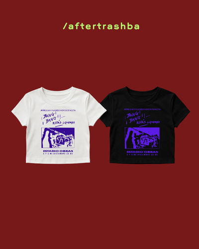 Baby Tee - Afiche ¡Bang! ¡Bang!... Estás liquidado - OBRAS