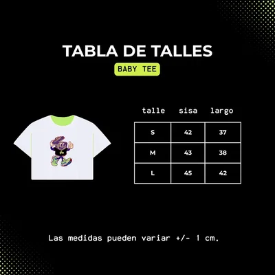 Baby tee CHARLY - PIANO BAR vinilo xShakirakimz