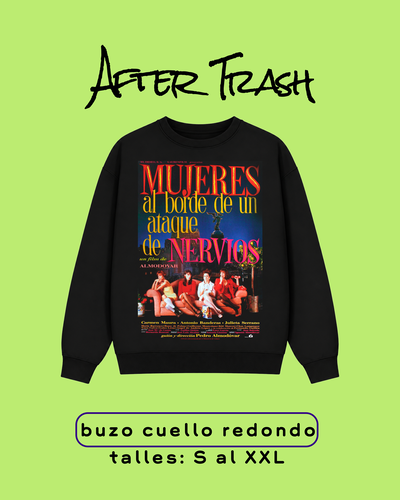 ALMODÓVAR #1 MUJERES AL BORDE - Buzo Cuello Redondo