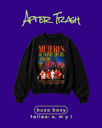 ALMODÓVAR #1 MUJERES AL BORDE - Buzo Boxy