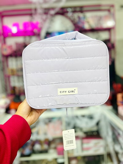 Portacosmetico puffer grande City Girl