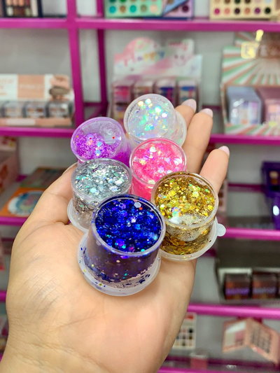 Glitter en gel