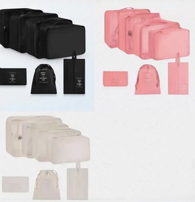 Set de bolsos para viaje x7
