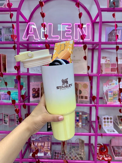 Vaso térmico escolar amarillo
