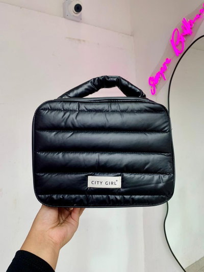 Porta cosméticos city girl puffer