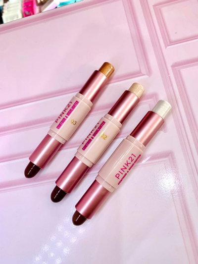 Doble contorno e iluminador pink 21