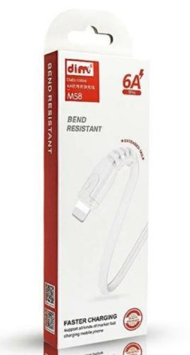 CABLE GOMA MICRO- V8 6A CARGA RAPIDA