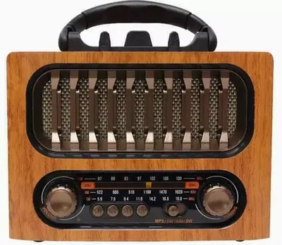 Radio Vintage Madera Am Fm Bluetooth Pen Drive