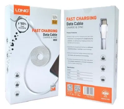 Cable Ldnio Micro Usb 2mts Marca Líder Carga Rapida.