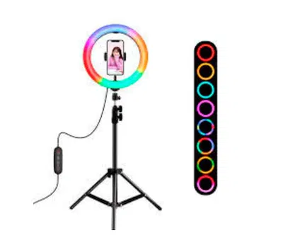 ARO 12" (30cm) RGB MULTICOLOR C/ TRIPODE 2.1M
