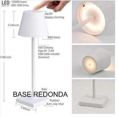 VELADOR LED TACTIL 38CM ALTO NIVEL DE ILUMINACION