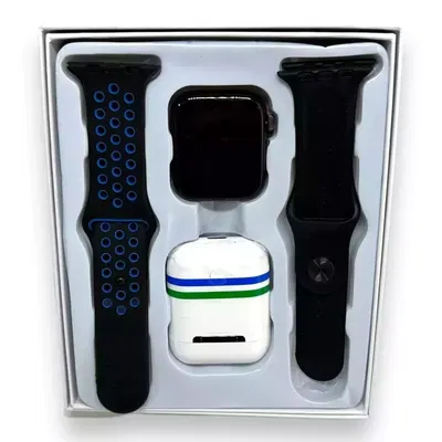 Reloj Smartwatch W26 Pro + Auricular + 2 Mallas