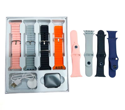 RELOJ SMART S10 + 8 MALLAS
