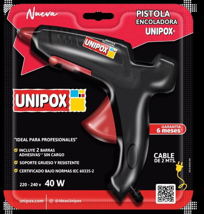 Encoladora Barras Silicona Hot Melt Unipox 40 Watts