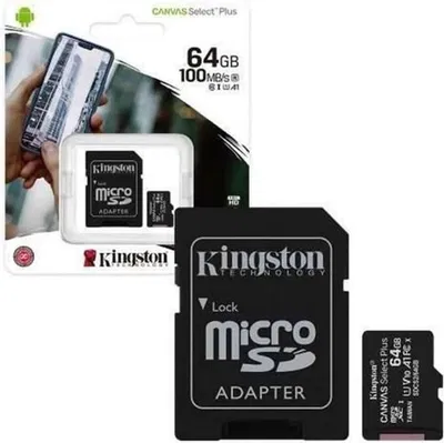 MEMORIA KINGSTON 64G CANVAS MICROSD 100MB /S