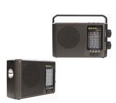 Radio AM FM Recargable Altavoces Diseño Retro Linterna