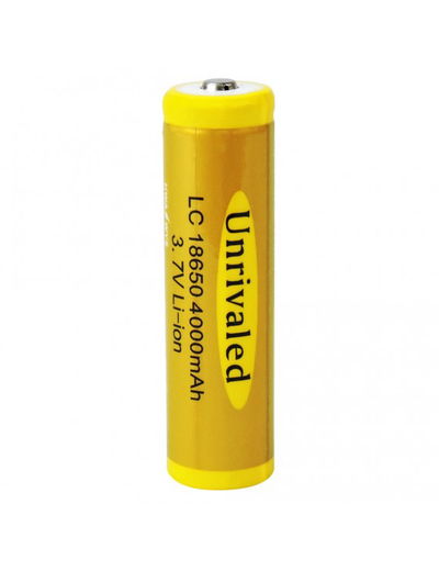 Bateria Litio LC18650 Recargable Unrivaled 4000mAH 3.7V