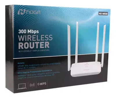 Router Wi-fi 300mbps 4 Antenas Wps 2.4ghz Alta Cobertura