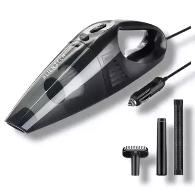 Aspiradora Manual Para Auto 12V Con Cable De 3M Y Accesorios