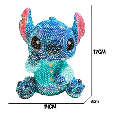 Alcancia Stich Para Decorar Con Piedras Estilo Diamantes Kawaii