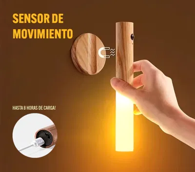 LAMPARA LUZ DE NOCHE RECARGABLE C/ SENSOR