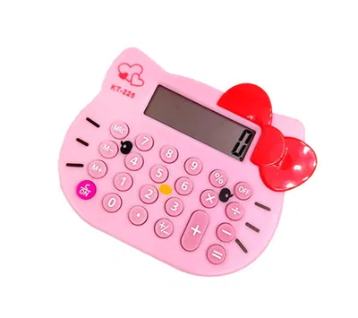 CALCULADORA DISEÑO KUROMI /HELLO KITTY 10x8.5cm