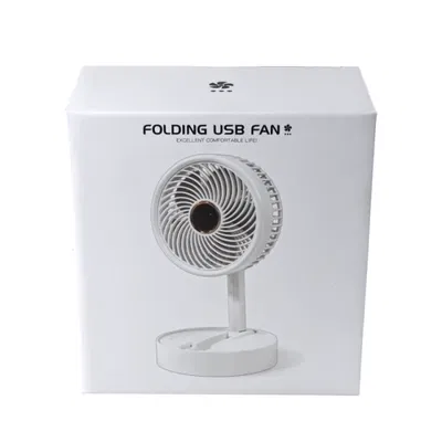 Mini Ventilador De Escritorio Pleglable Y Colgante Recargable 3 Velocidades