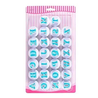 Cortador De Masa Alfabeto Abecedario Para Galletas ABC Reposteria 26 Piezas