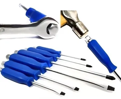 DESTORNILLADOR GOLPE X 6 PCS AZUL
