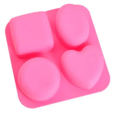 Molde de silicona 4 formas Jabón Repostería