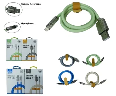 CABLE IPHONE PUNTA DE METAL REFORZADO